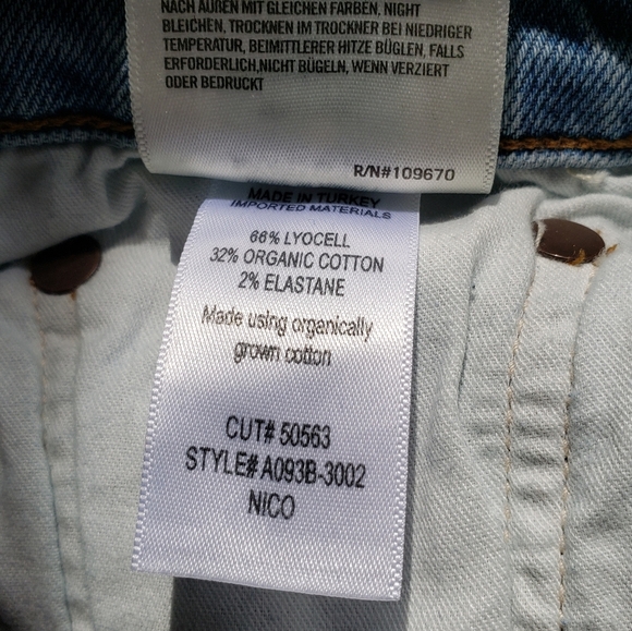 Agolde Nico High Rise Slim Striaght Jeans Sz 28 - Picture 6 of 8